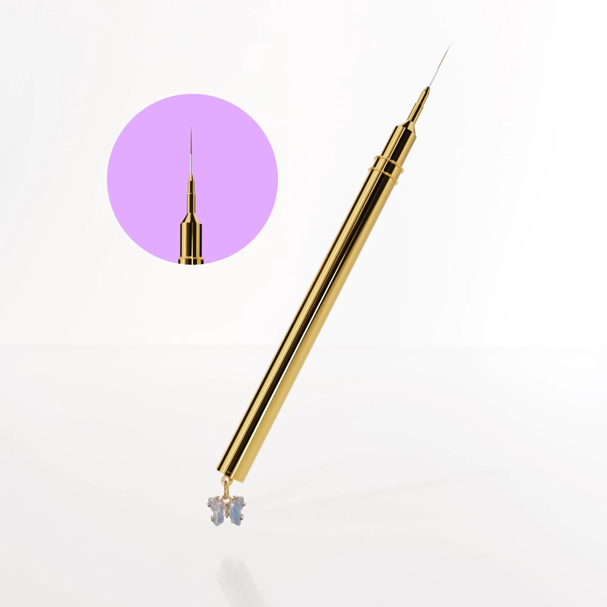 How to Apply Trinket Liner Butterfly 9mm for Fine Nail Details