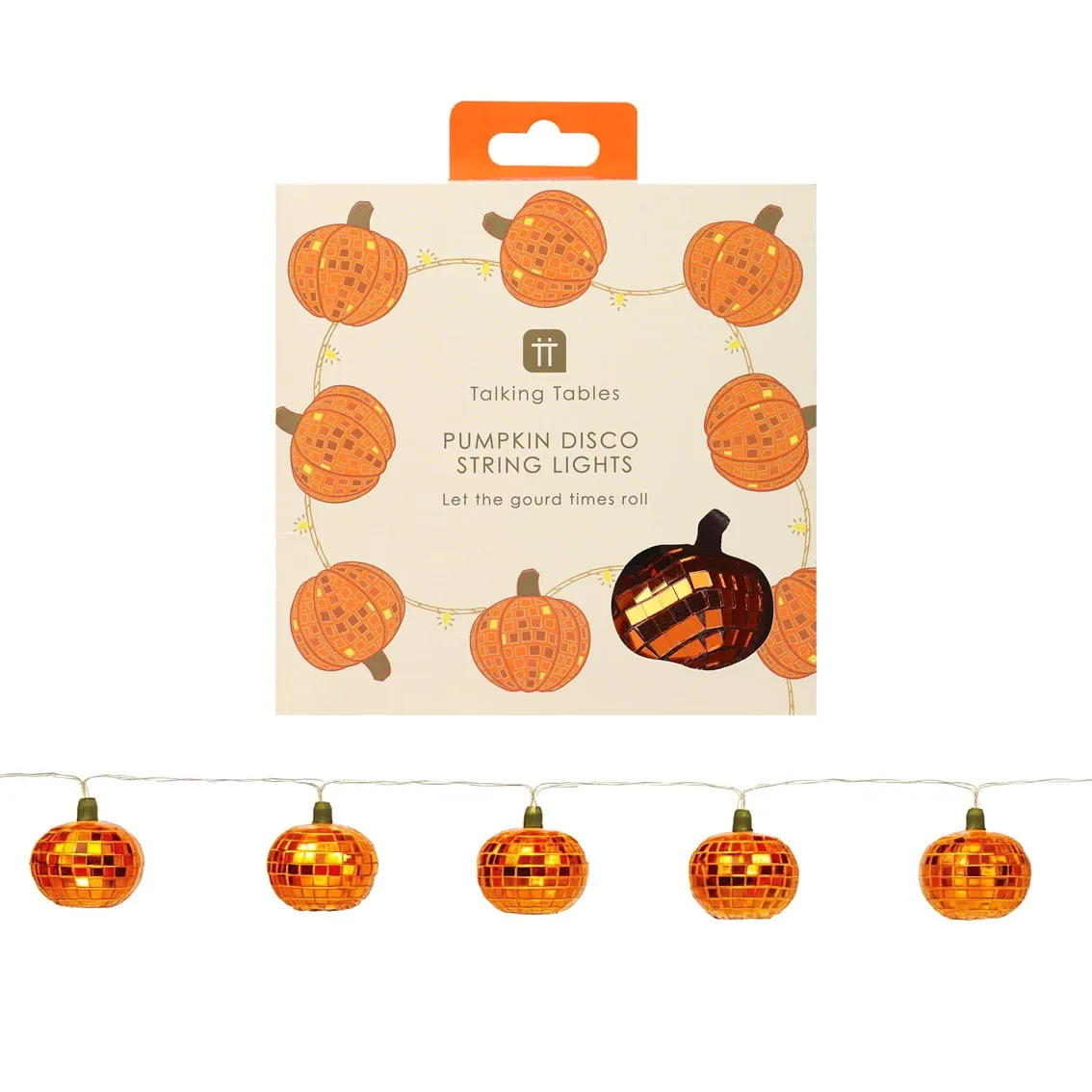 Pumpkin Disco String Lights - 1.6m