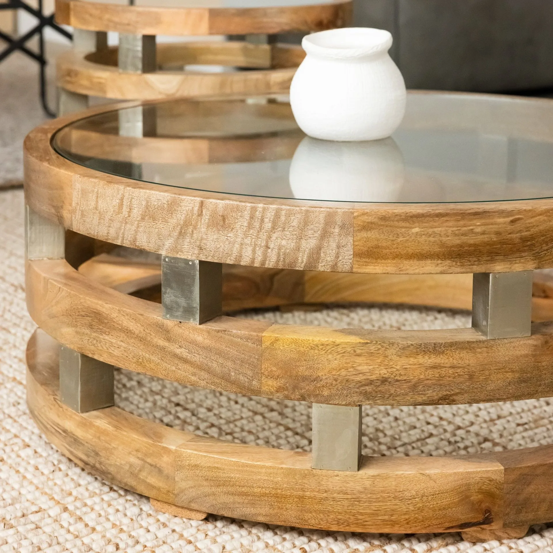 Ring Wood Coffee Table | Natural