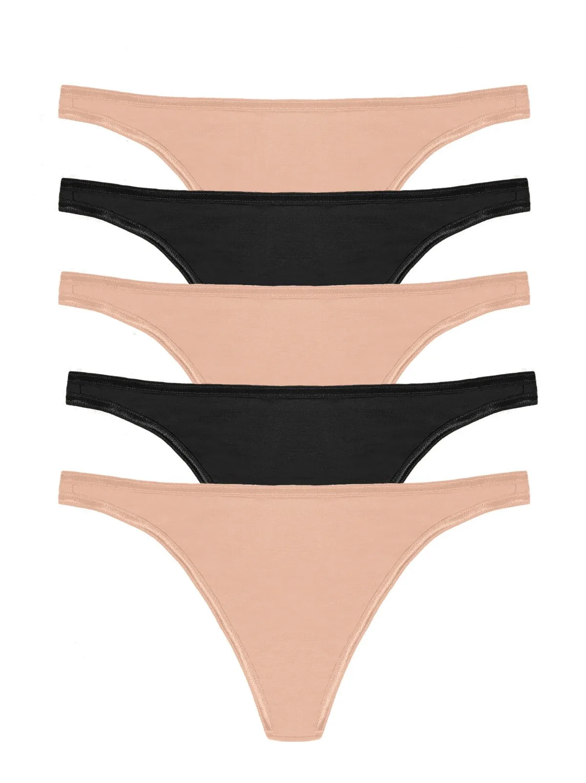 So Smooth Modal Lage Taille String 5-Pack