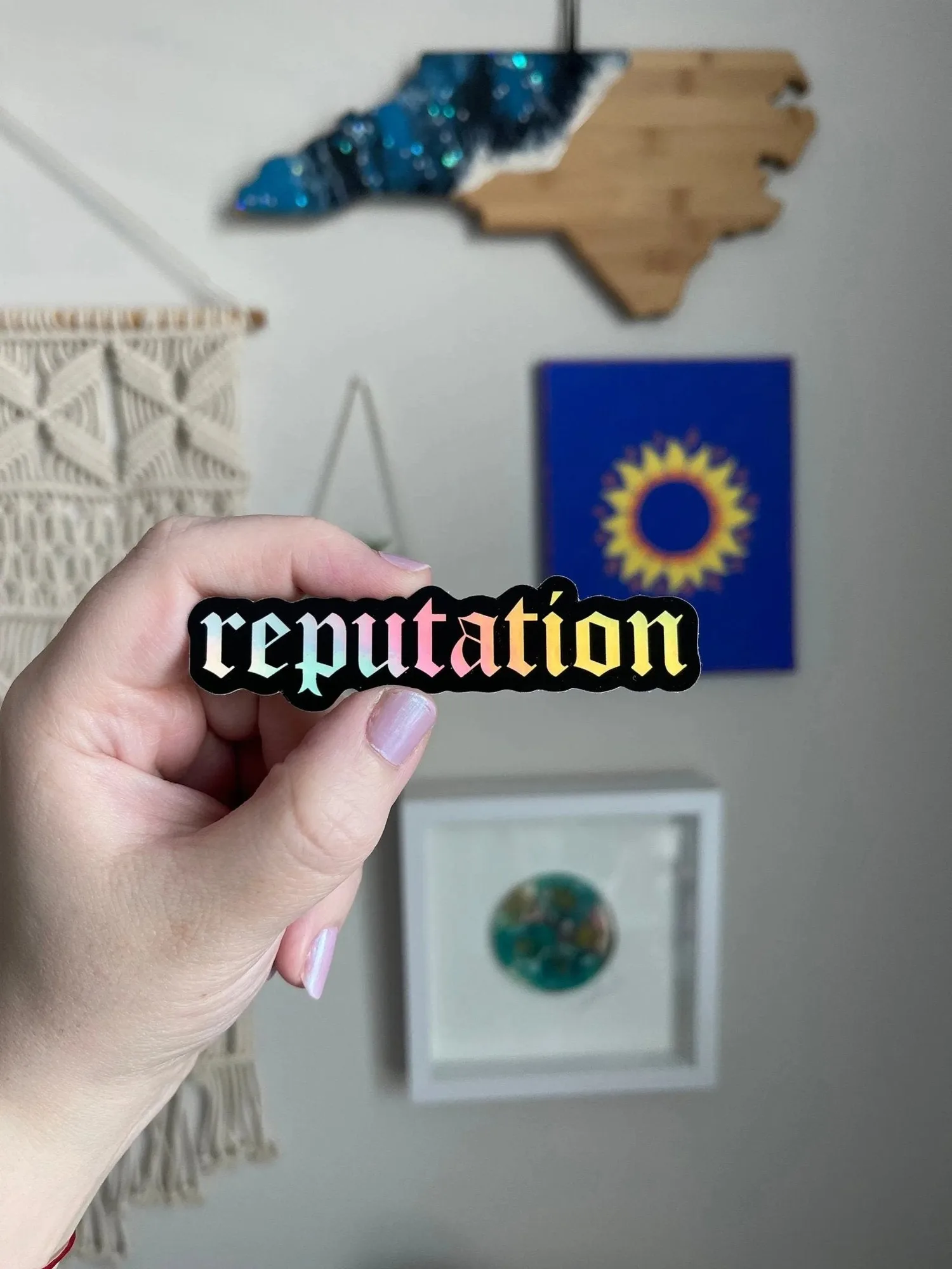 Reputation holographic sticker