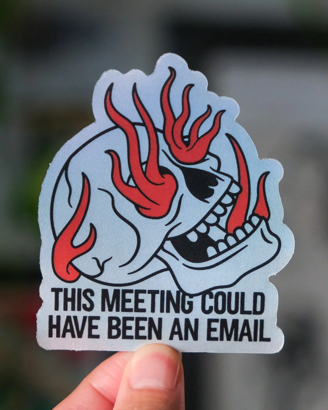 Skull Fire Sticker vs. Funny Frog Print: Schreibtisch oder Laptop