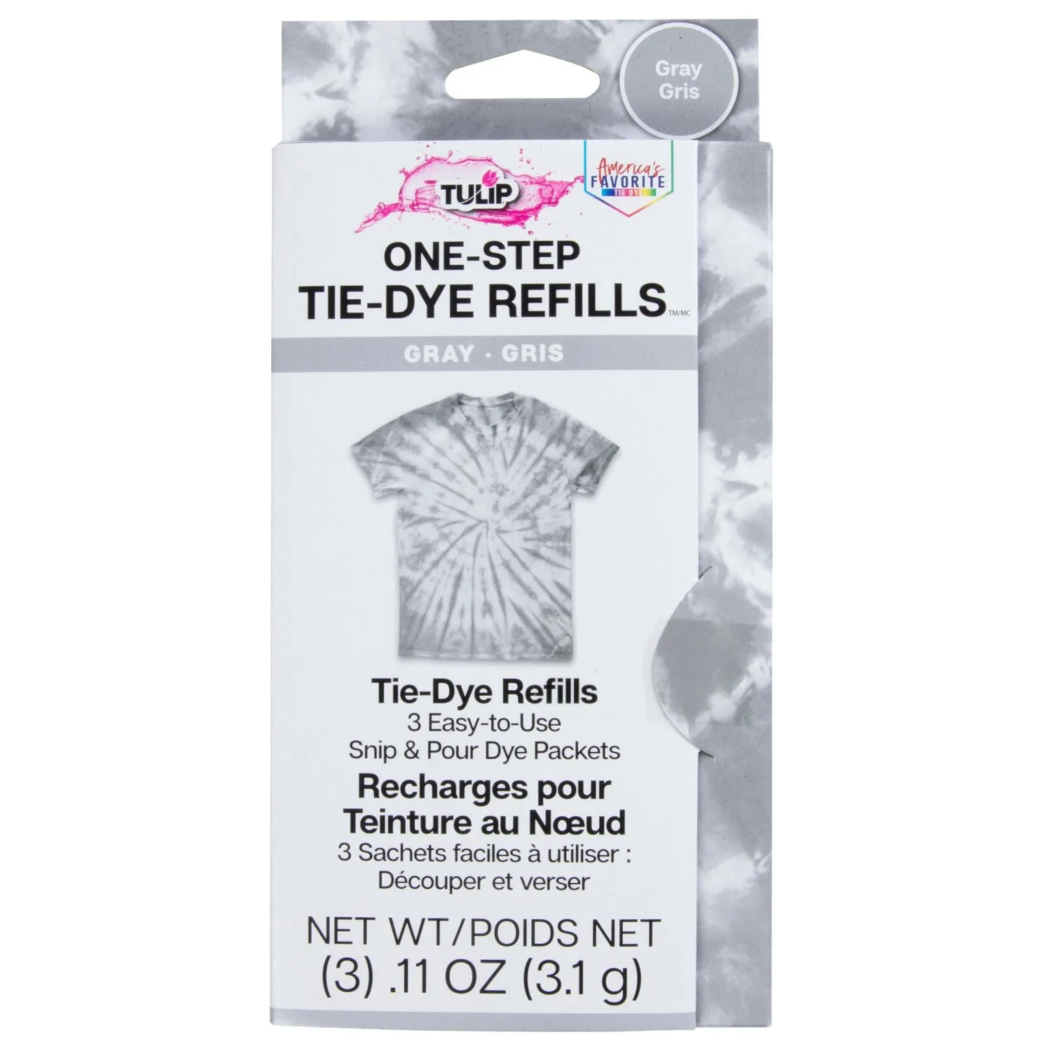 Tulip One-Step Tie-Dye Refills Gray