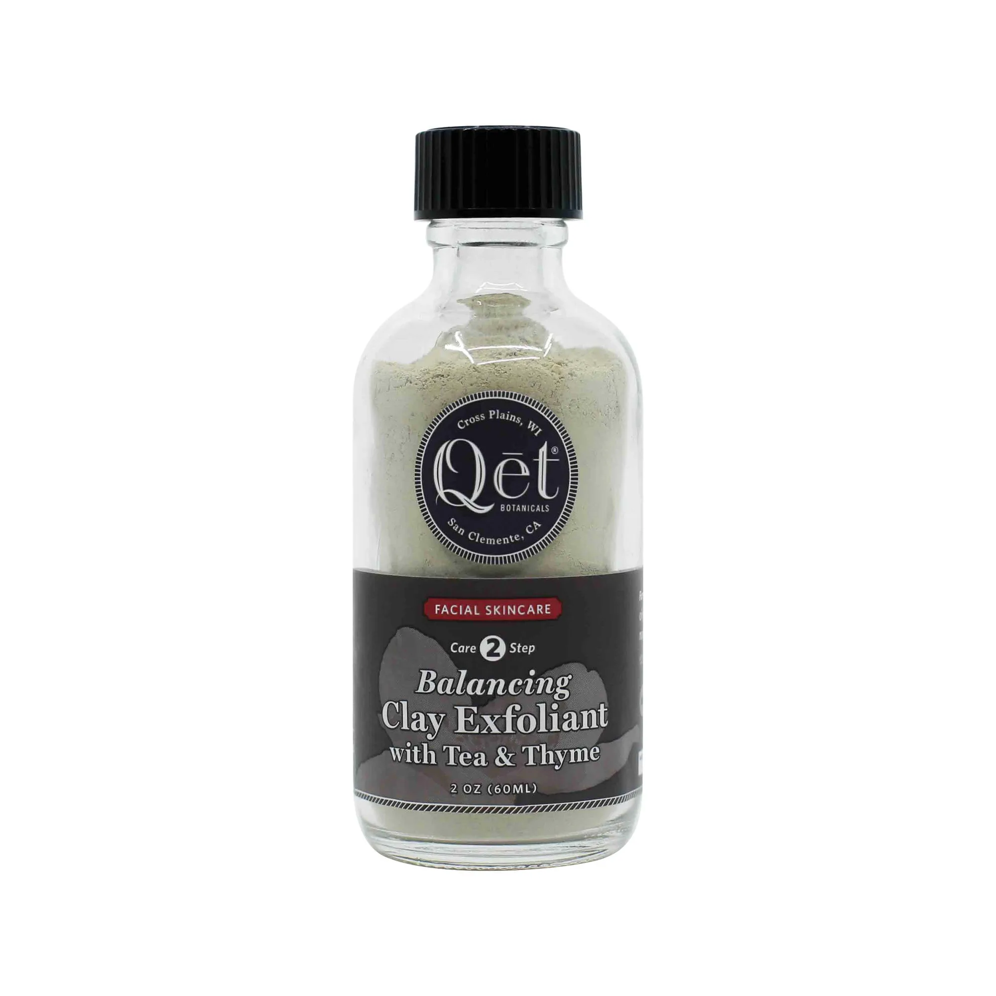 Qēt Botanicals Balancing Clay Exfoliant with Tea & Thyme