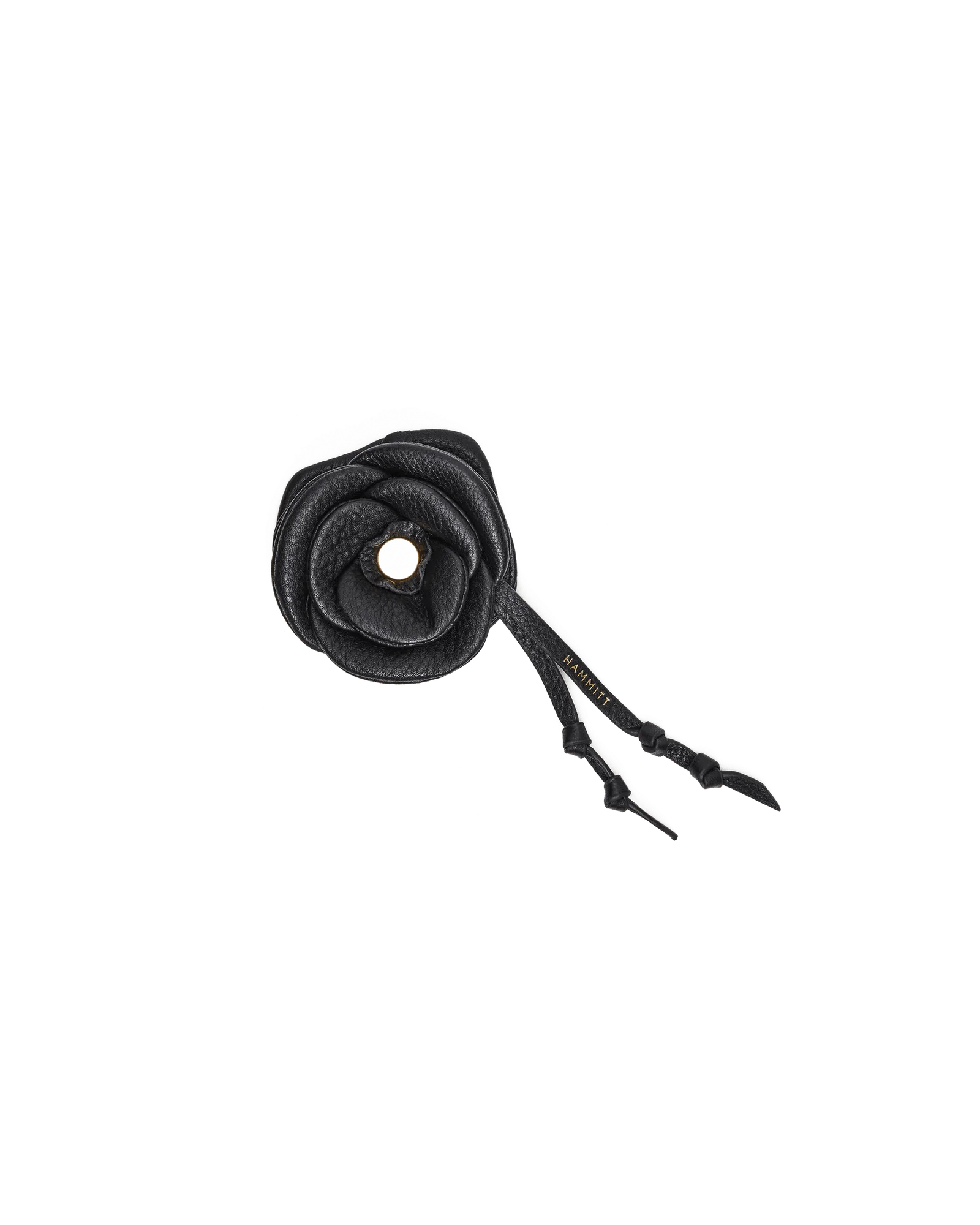 Vince Floral Charm | Black/Brushed Gold