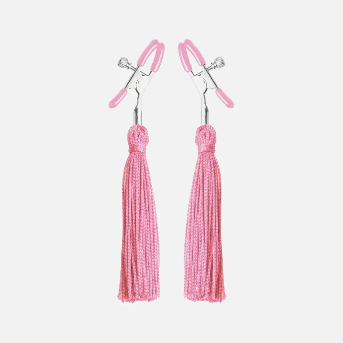 VUSH Pink Adjustable Nipple Clamps with Tassels
