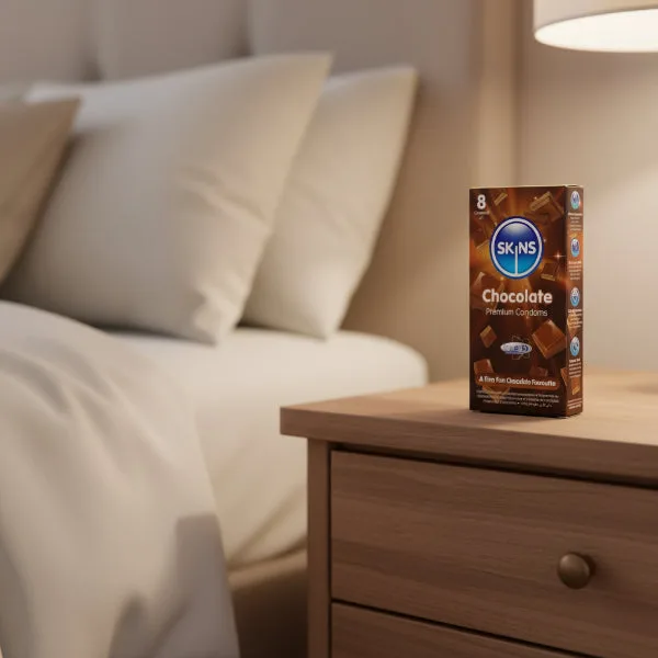 Skins Condoms Chocolate 8 Pack