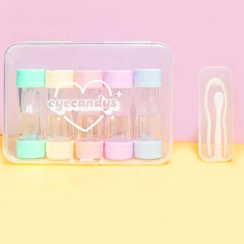 Cotton Candy Colored Contact Lens Case Travel Kit