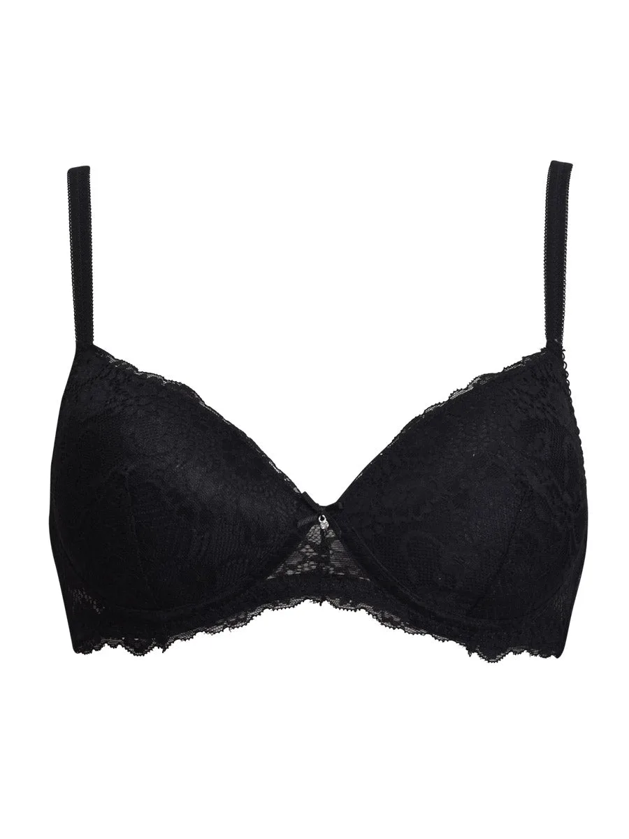 Reggiseno con coppe graduate senza ferretto - NERO - 2676