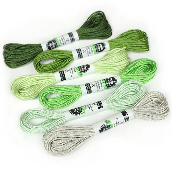 VERDURE EXCLUSIVE Au Ver à Soie 7 Strand Silk Alger Thread for Hand Embroidery