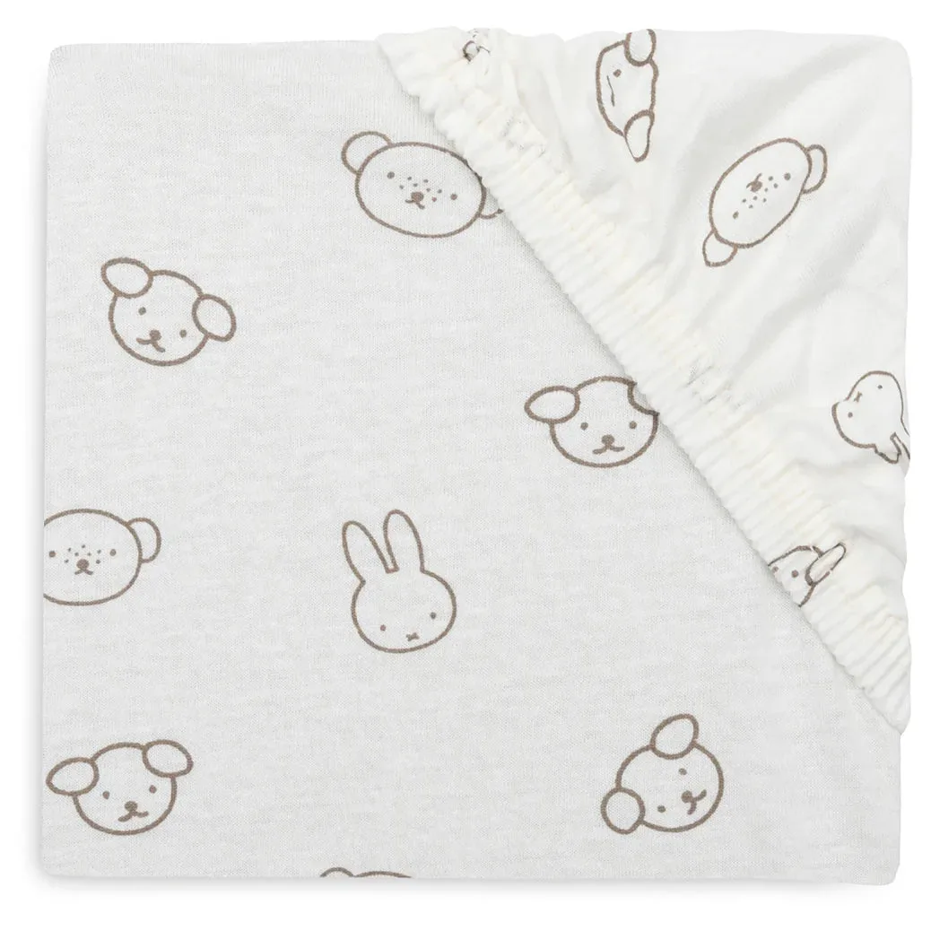 Toddler Bed Fitted Sheet | 140 x 70 cm - Miffy and Friends