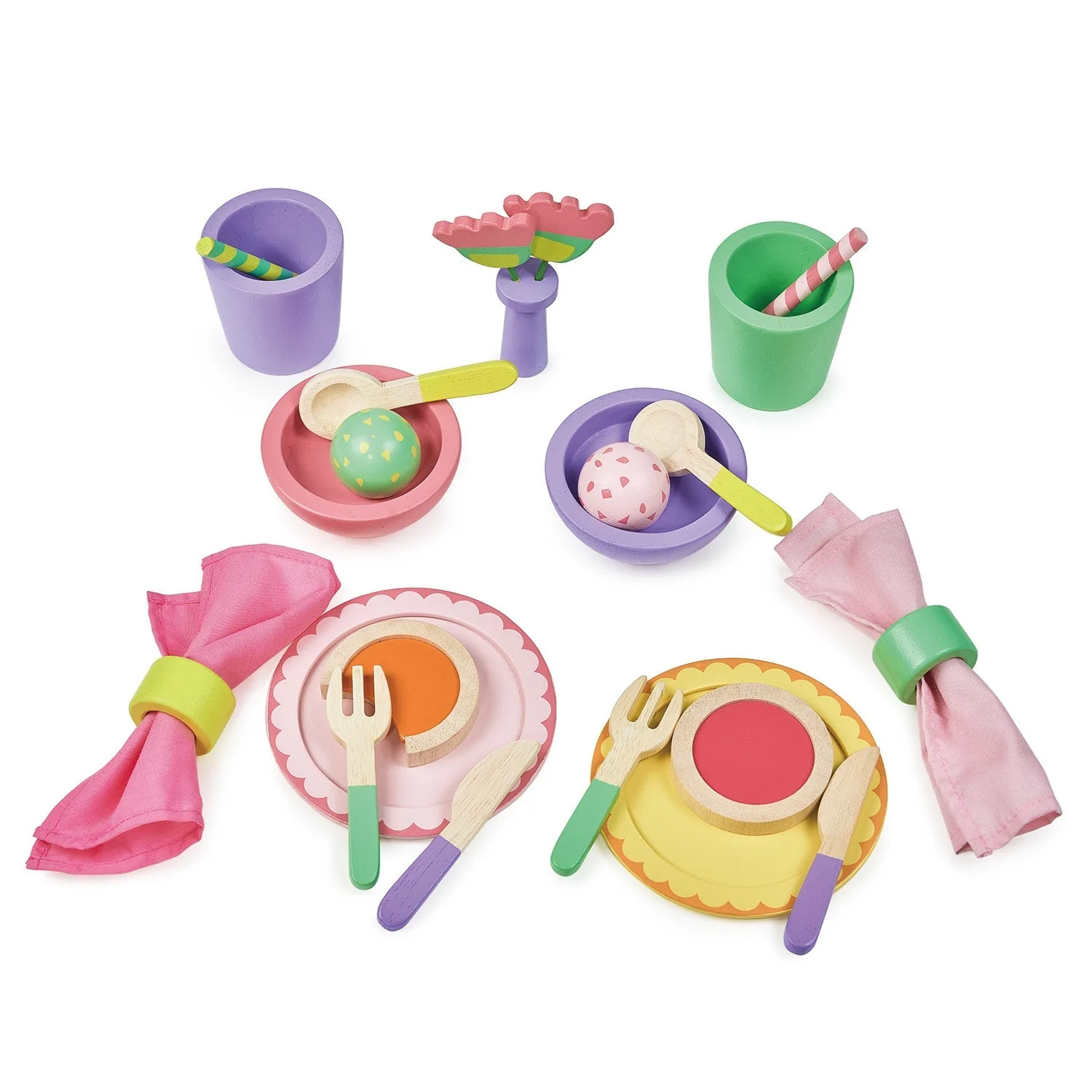 Set pranzo da festa: idee per gioco di finzione