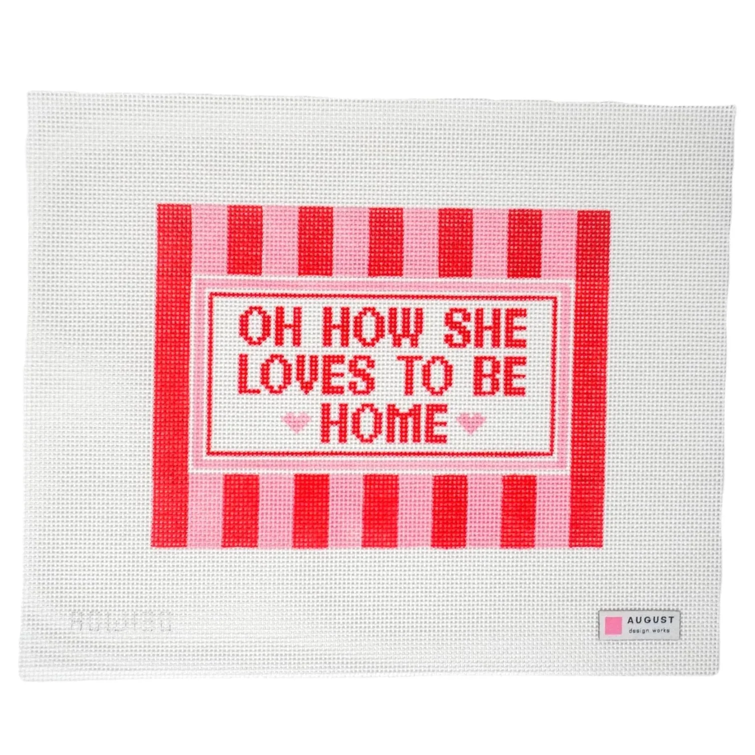 How to Stitch a Large 13 Mesh Needlepoint Canvas Efficiently