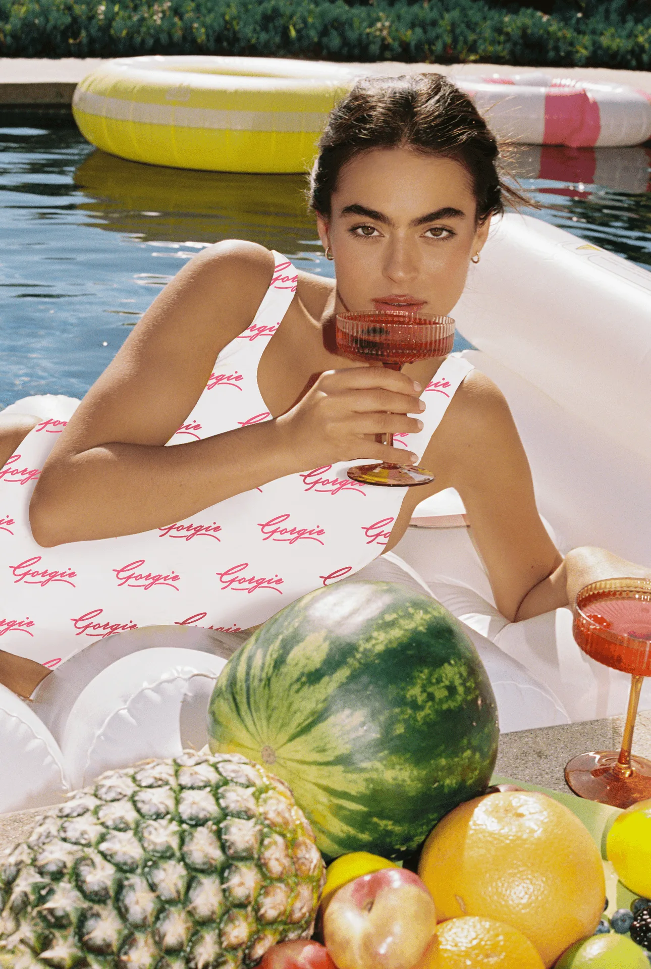 How to Style the GORGIE One Piece Swimsuit GORGIE Print for a Day at the Beach