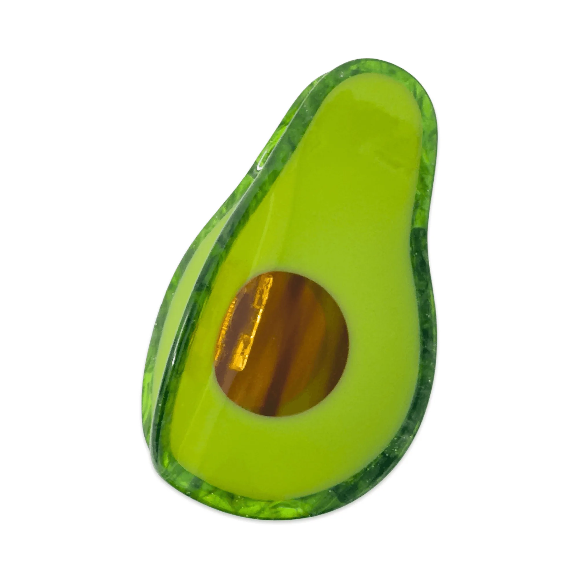 Large Avocado Hair Claw Clip