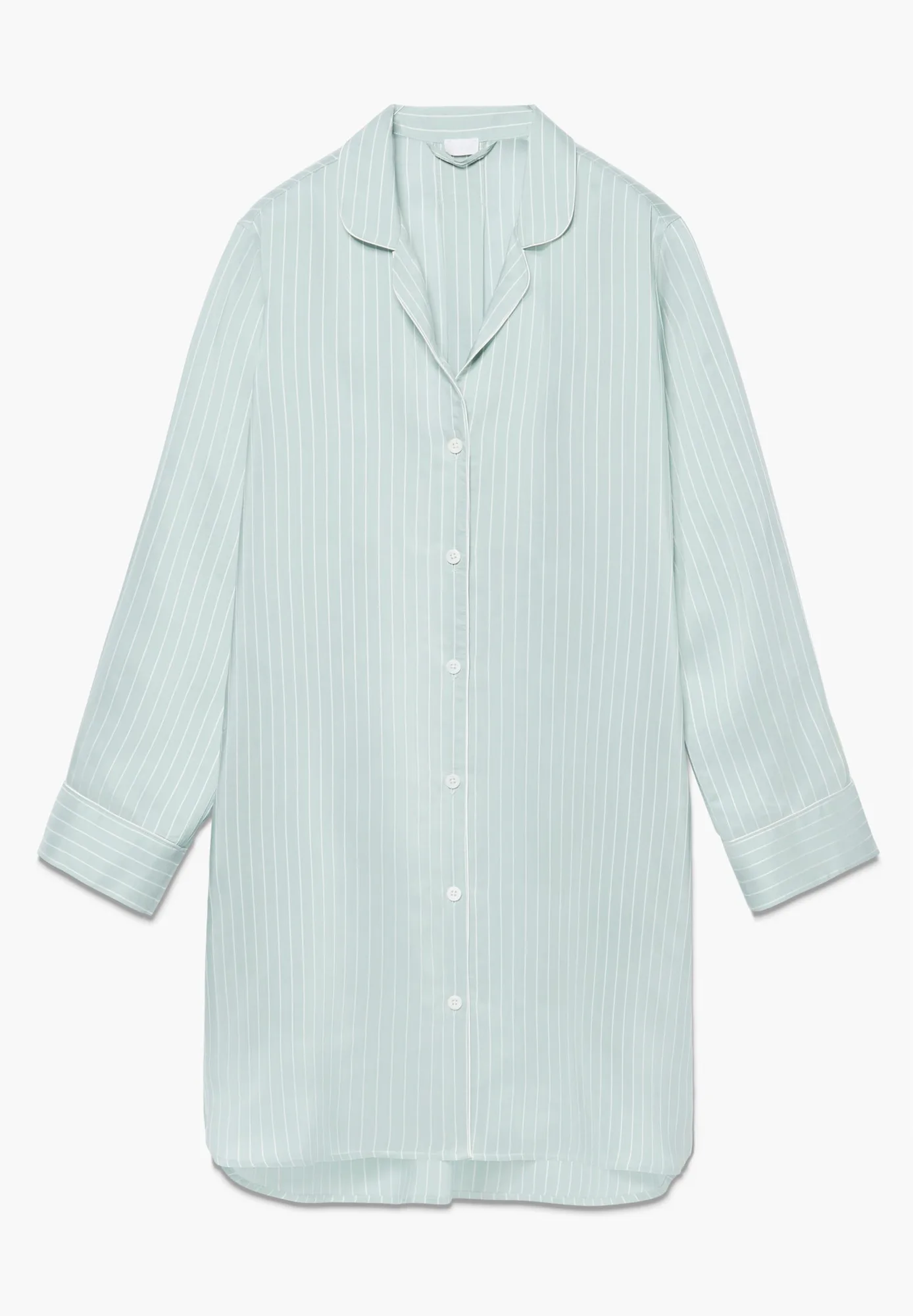 Feminine Stripes | Sleepshirt langarm - sage stripes