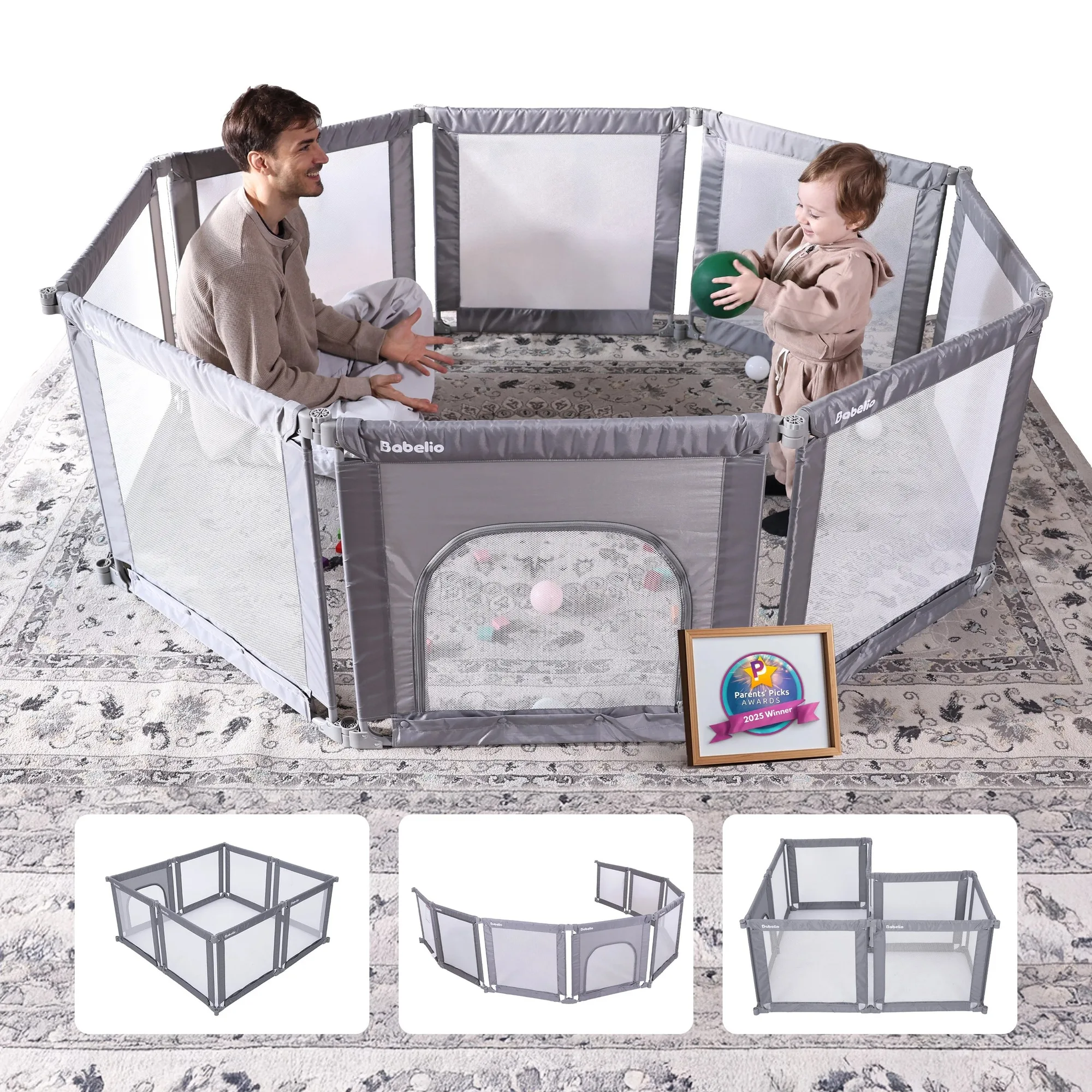 MorphGuard | Recinto di Sicurezza Pieghevole e Modellabile per Bambini