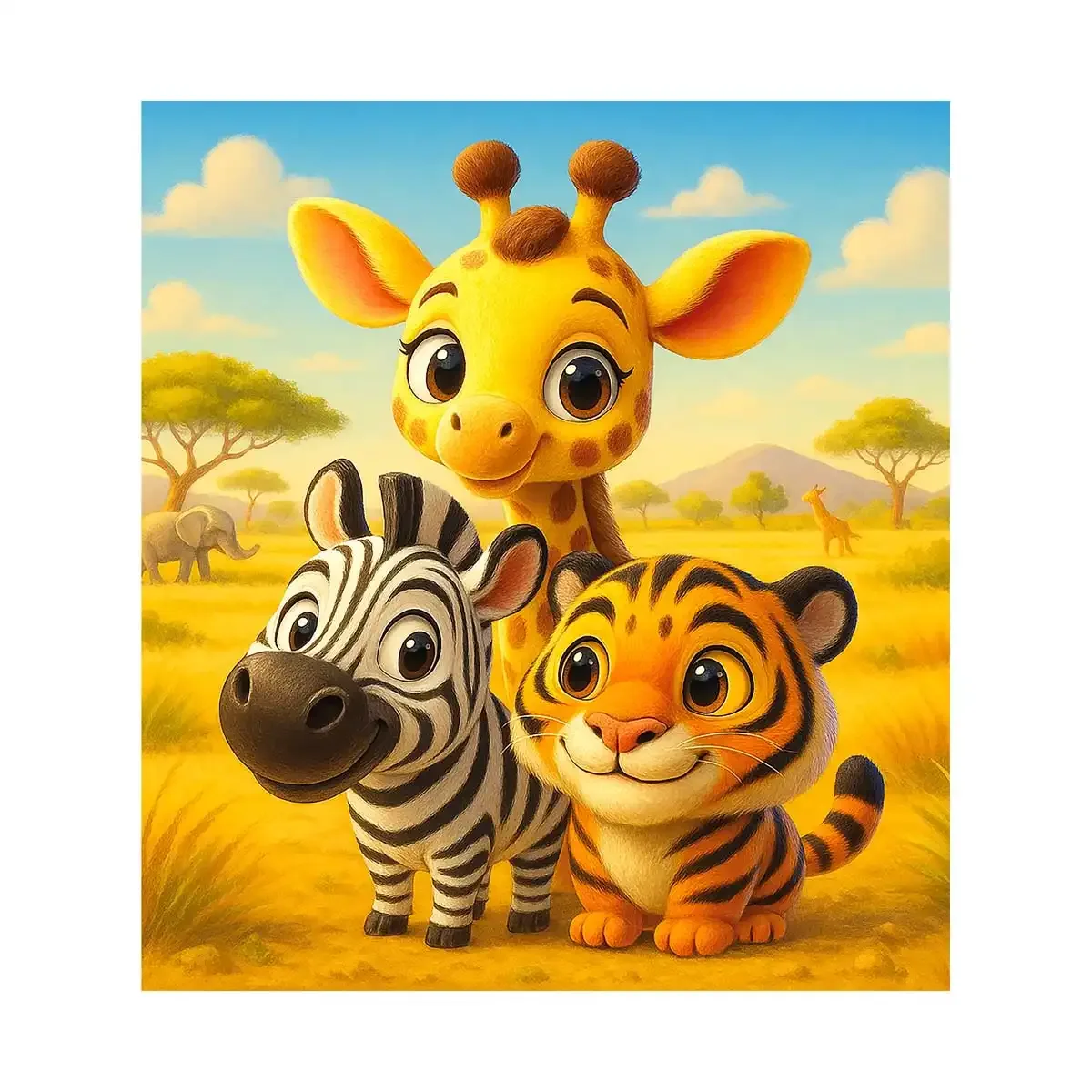 Wooden Puzzle 20 Wildlife Buddies