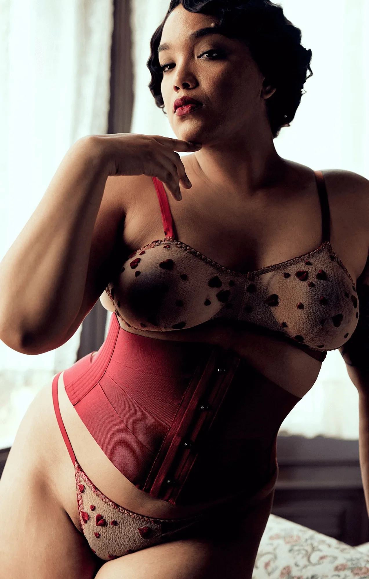 Rouge Ribbon Corset