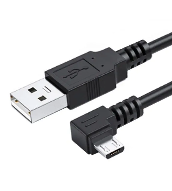 Micro-USB-5-Pin auf USB 2.0 A Linkswinkel Daten- und Ladekabel 1,5 m