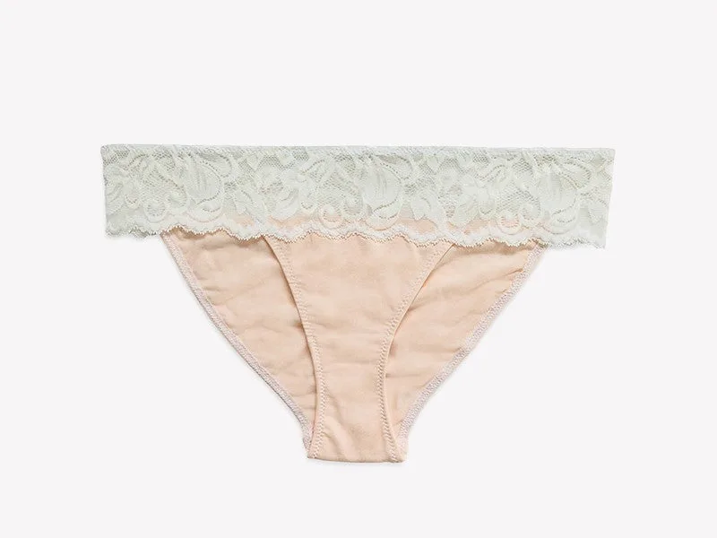 Astrid Brief Panty, White / Blush