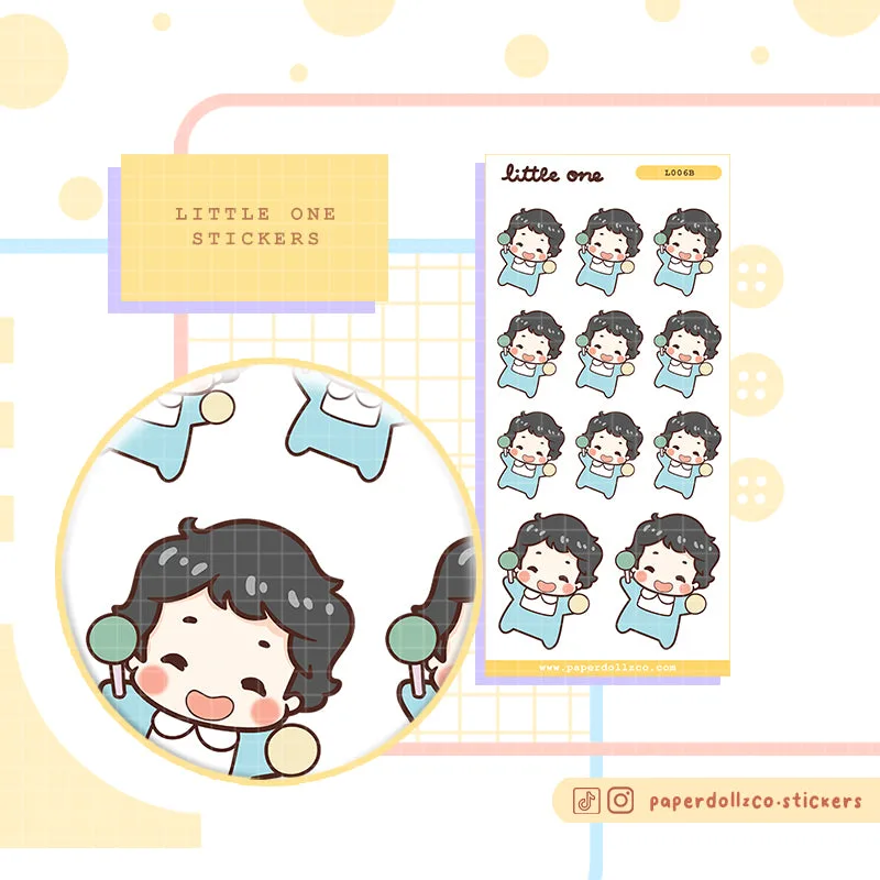 Baby Playtime Paperdollzco Planner Stickers | I006b | I006g