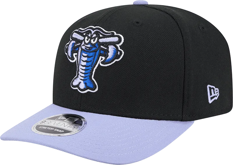 Hickory Crawdads New Era Big League Chew Ground Ball Grape 9Seventy Adjustable Hat