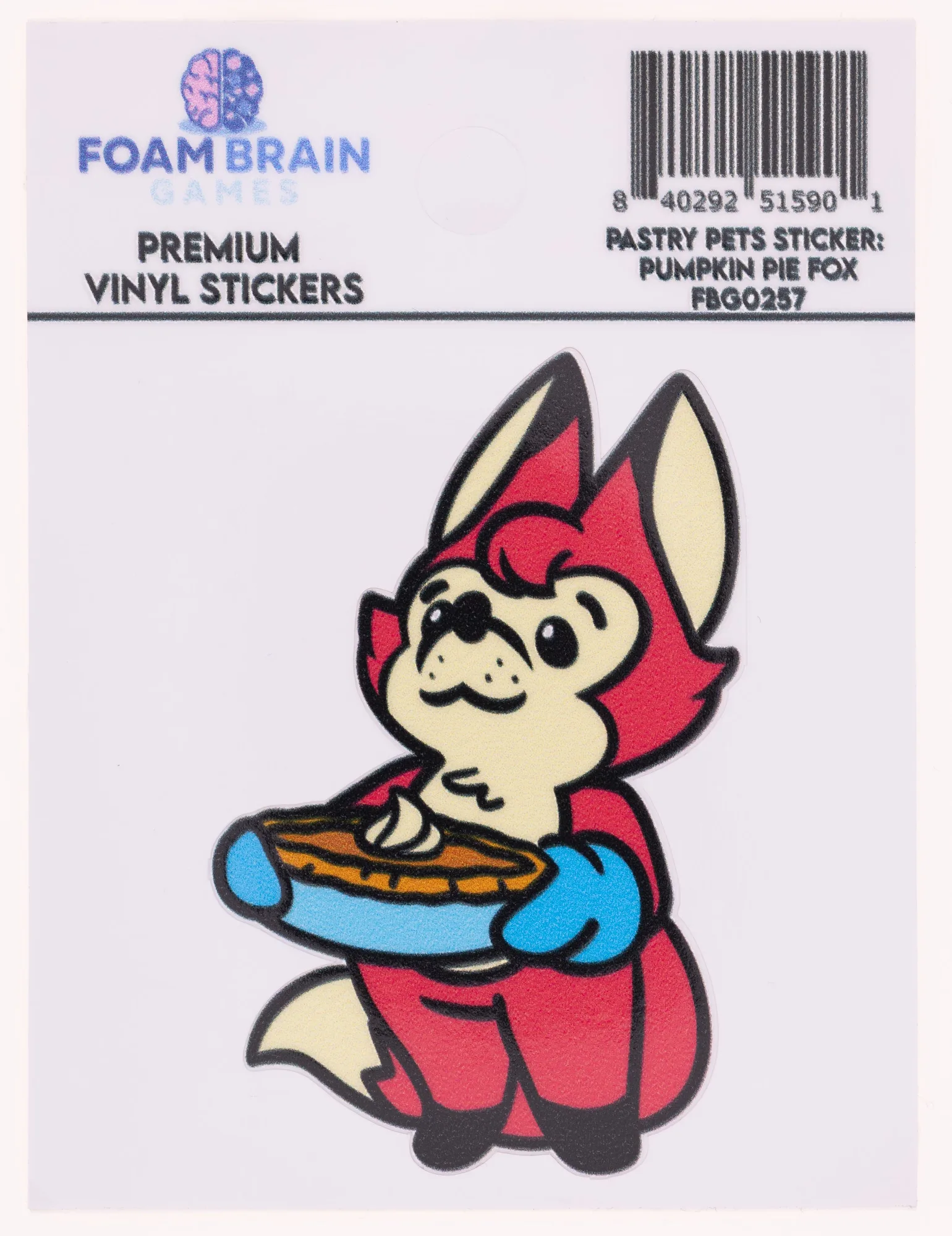 Pastry Pets Sticker: Pumpkin Pie Fox