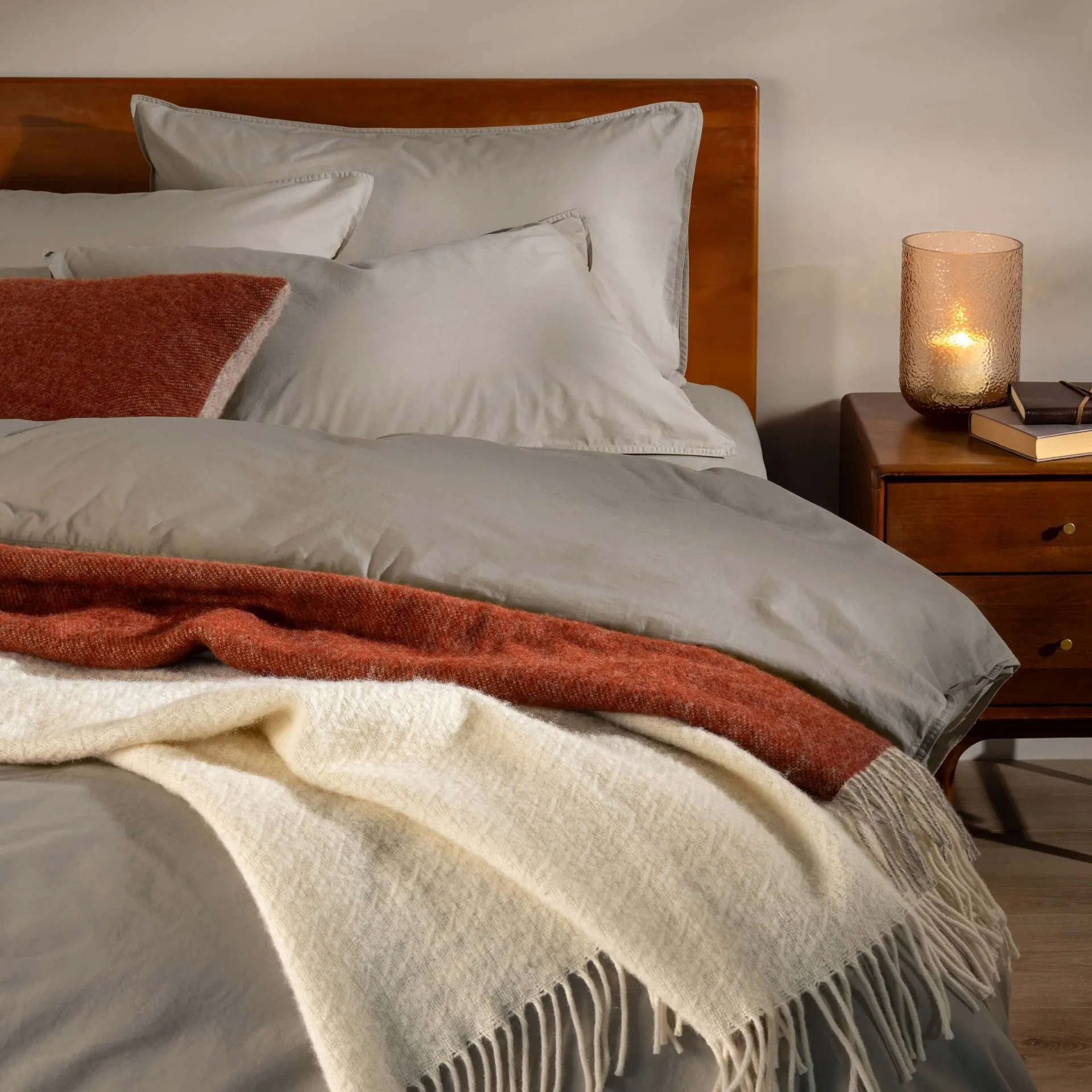 Mocha Stonewashed Cotton Duvet Sets