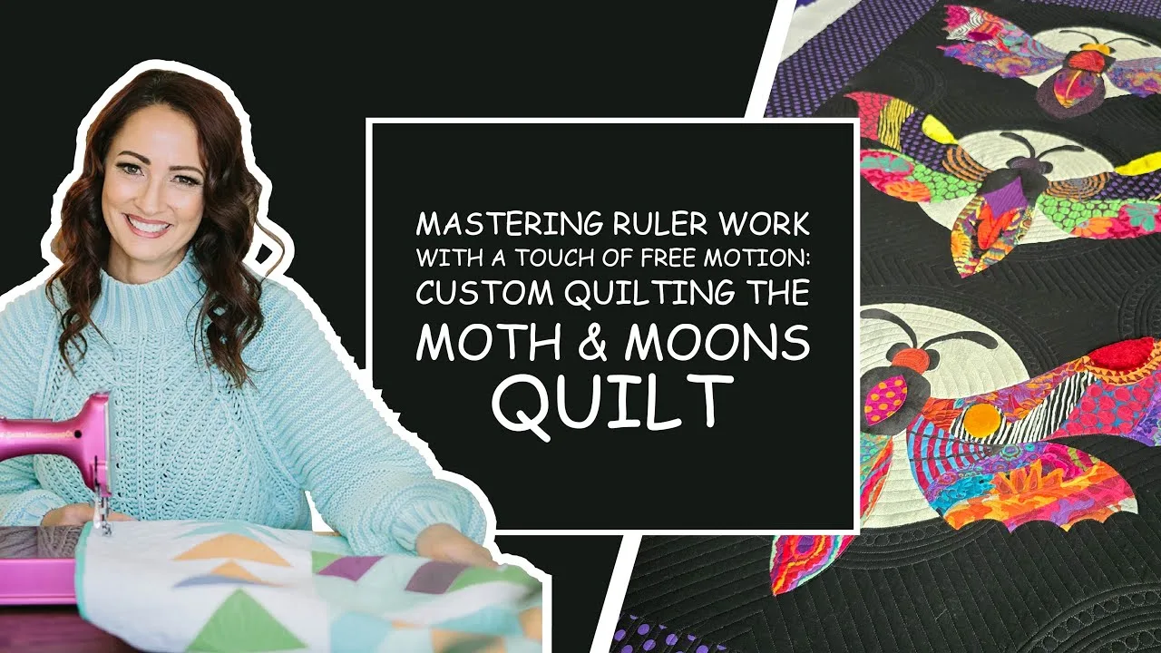Maschinenquilten nach Maß | Moth & Moons Quilt mit Natalia Bonner