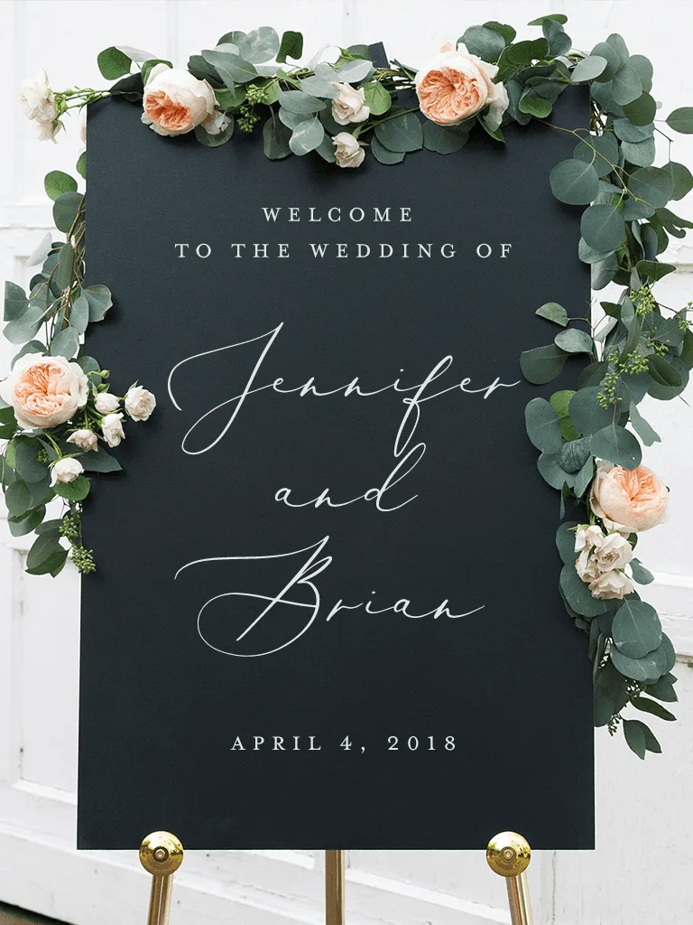 Comment choisir le style de votre panneau de bienvenue de mariage