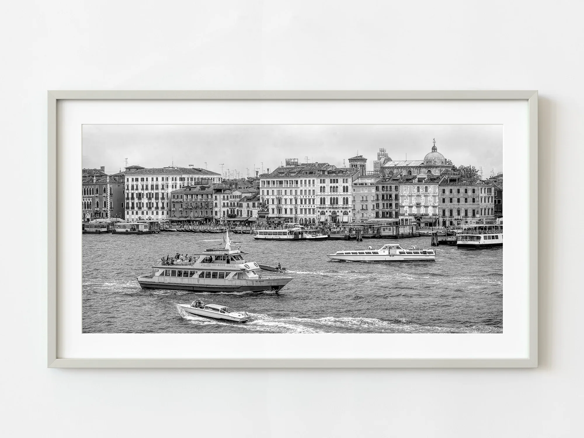 Framing a Busy Canal Scene Print for a Minimalist Room