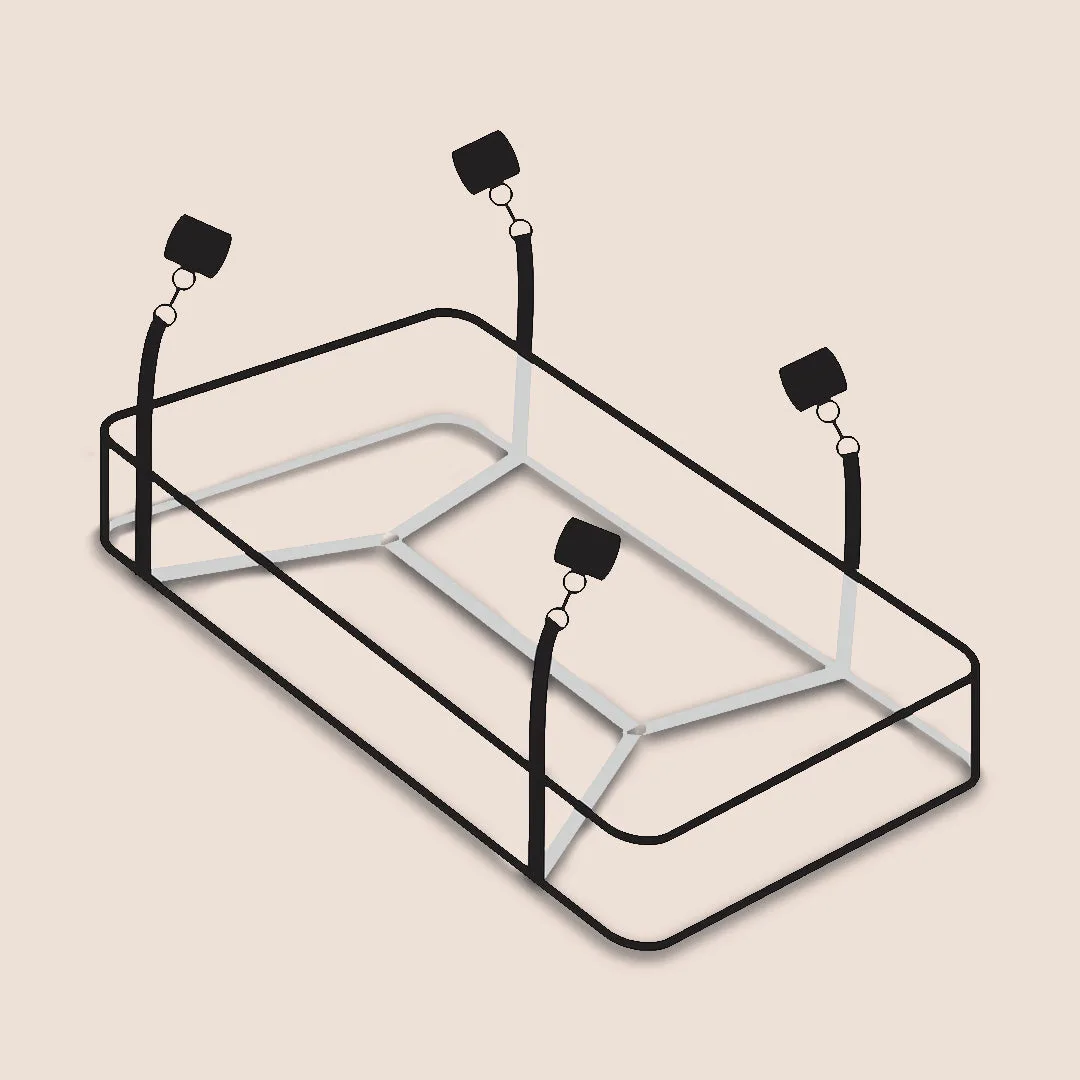 Fetish Fantasy Series Bed Restraint Bondage Kit | tethers, hand and leg cuffs