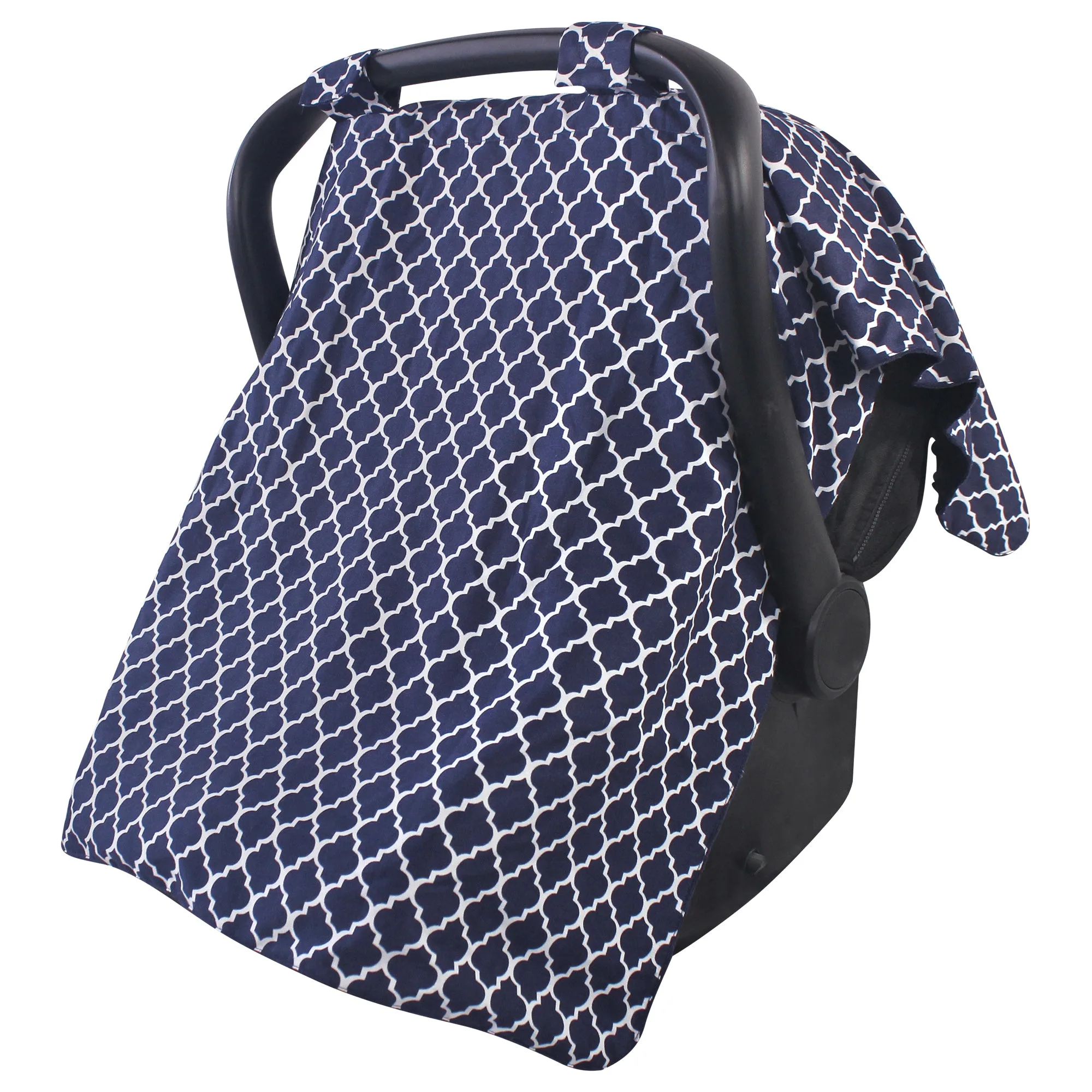 Cubierta reversible para silla de coche y cochecito Hudson Baby, Enrejado Azul Marino