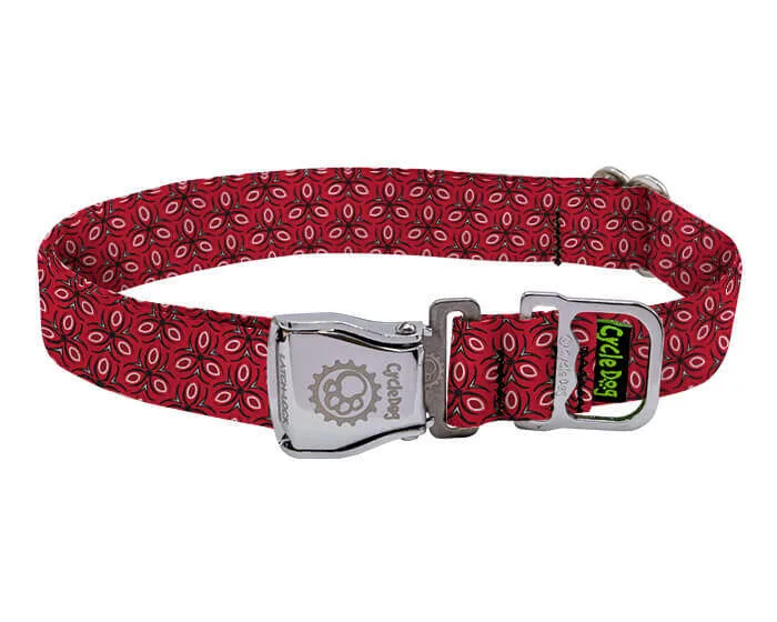 Ecoweave rød tri-style hundehalsbånd vs. standard halsbånd