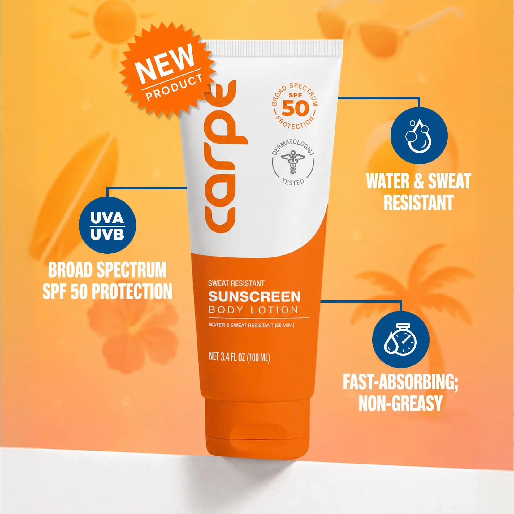Loción solar: protección diaria para rostro y cuerpo