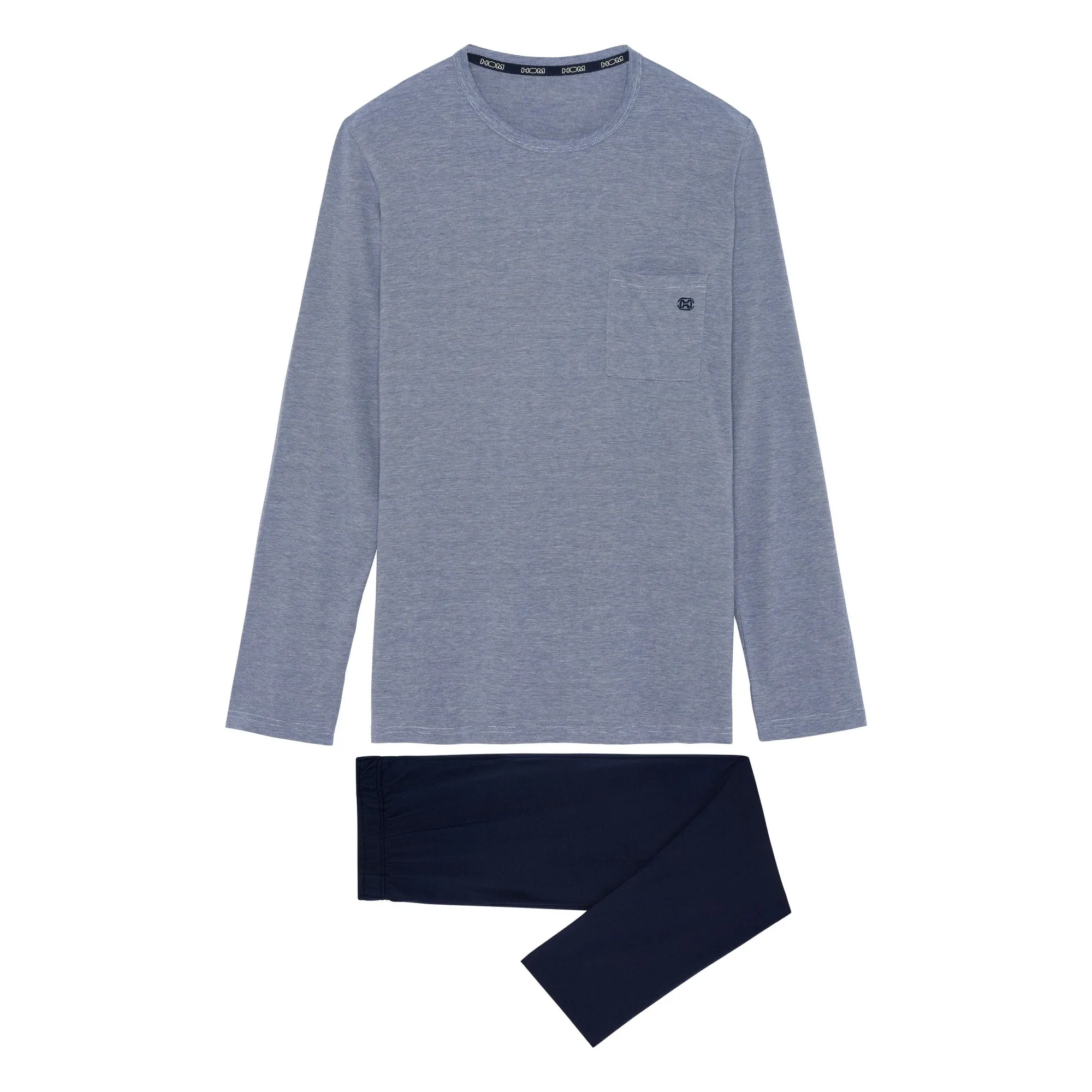 Modal Comfort Long Pajama Set | Navy 402885-00RA