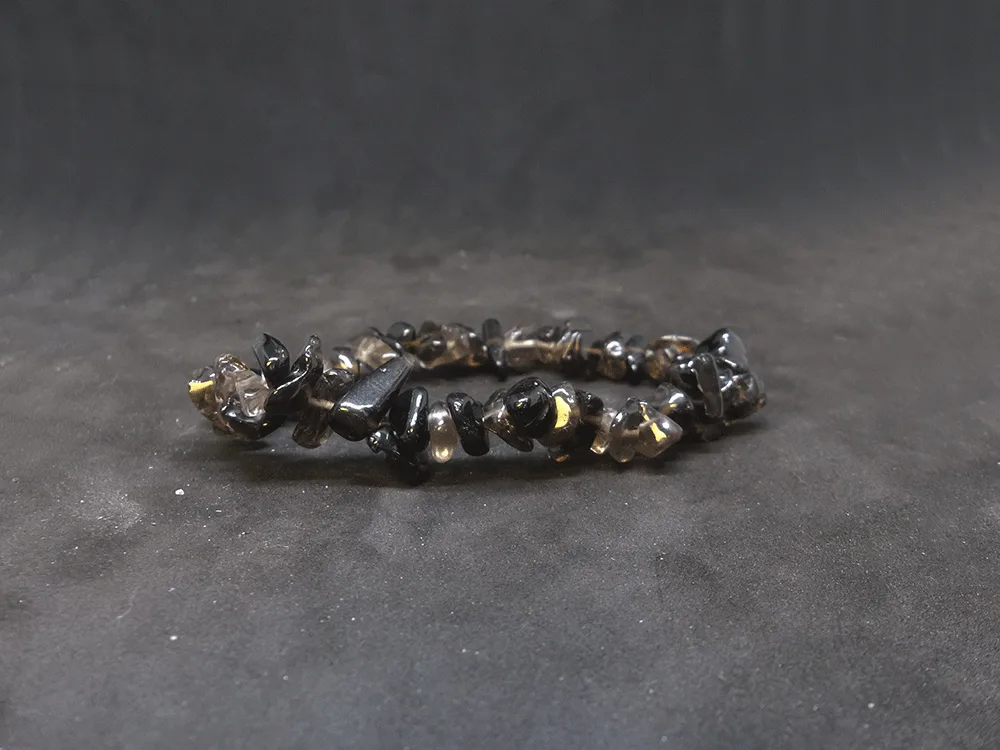 Smokey Quartz Gemstone Chip Bracelet