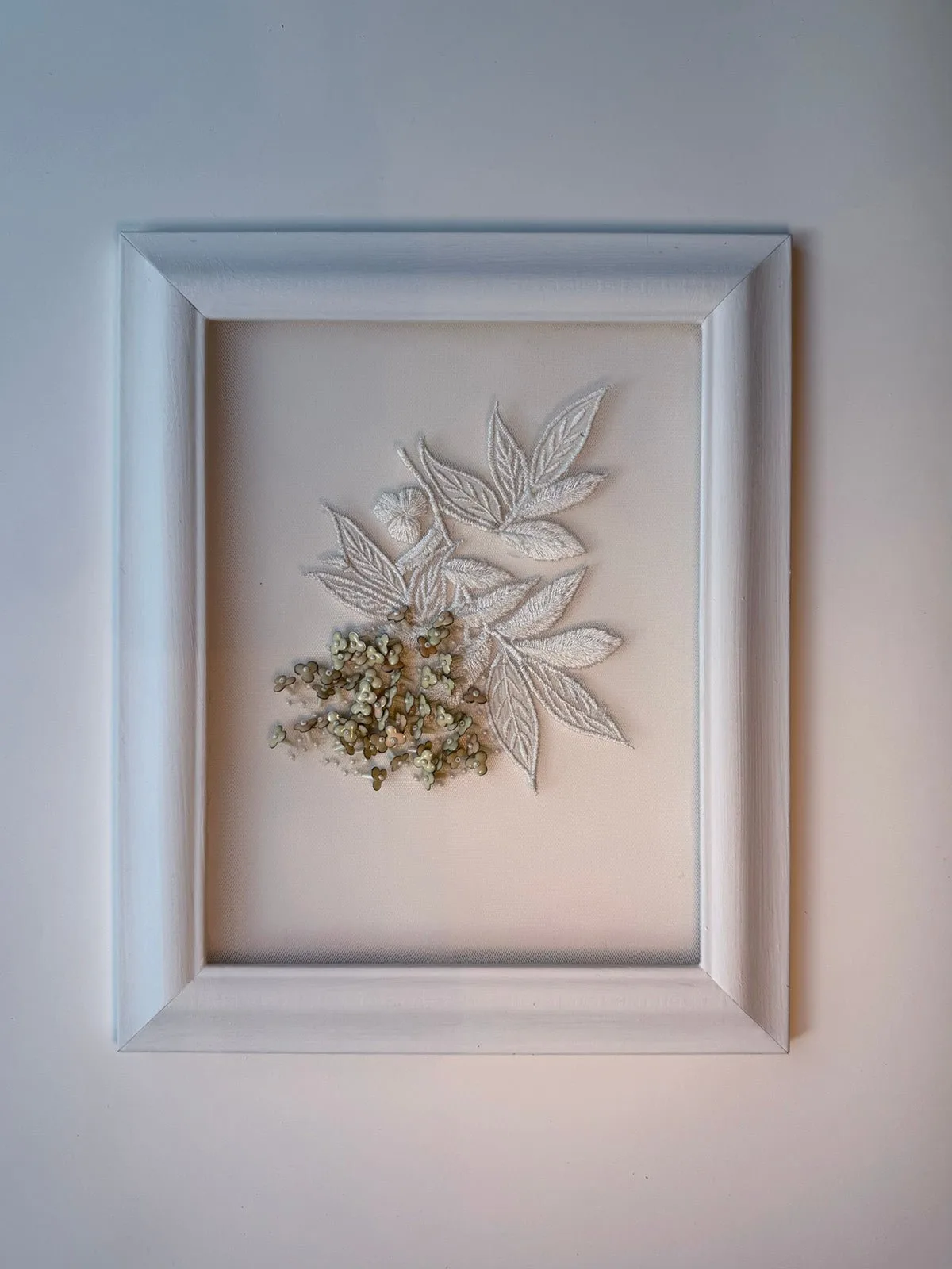 Embroidery No. 098 - Signed & Numbered Framed Couture Embroidery
