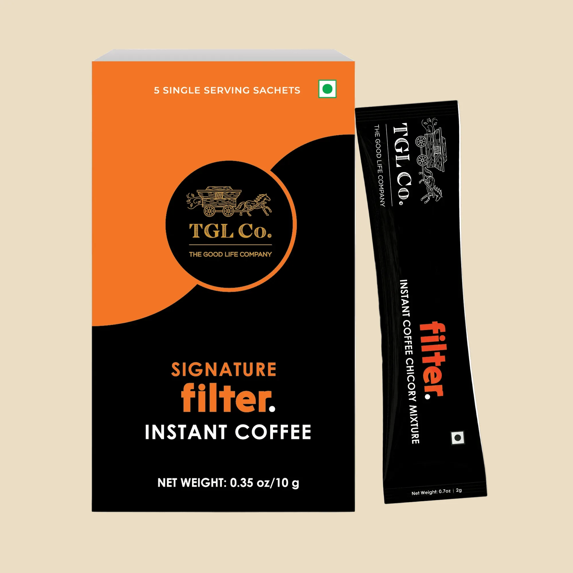 Signature - South Indian Instant Filter Coffee - 5 Sachets - Mini Collection