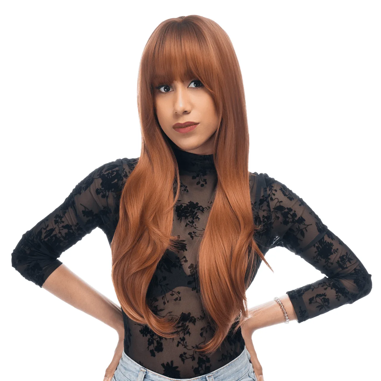 Can You Heat Style a 26-Inch Gingersnap Copper Synthetic Wig?