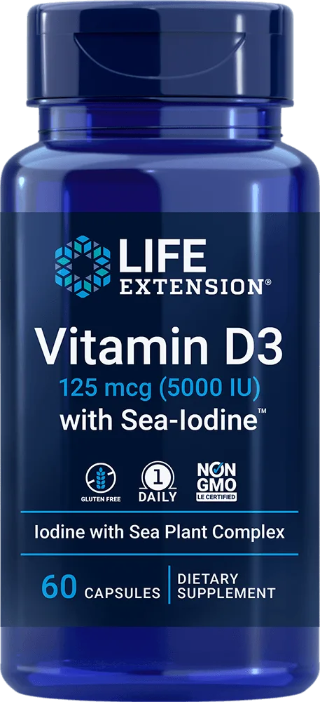 Vitamina D3 con Yodo Marino: Guía de Apoyo Inmunitario Diario