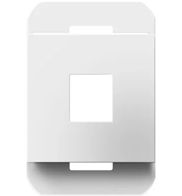 adorne® 1-Port Frame, White