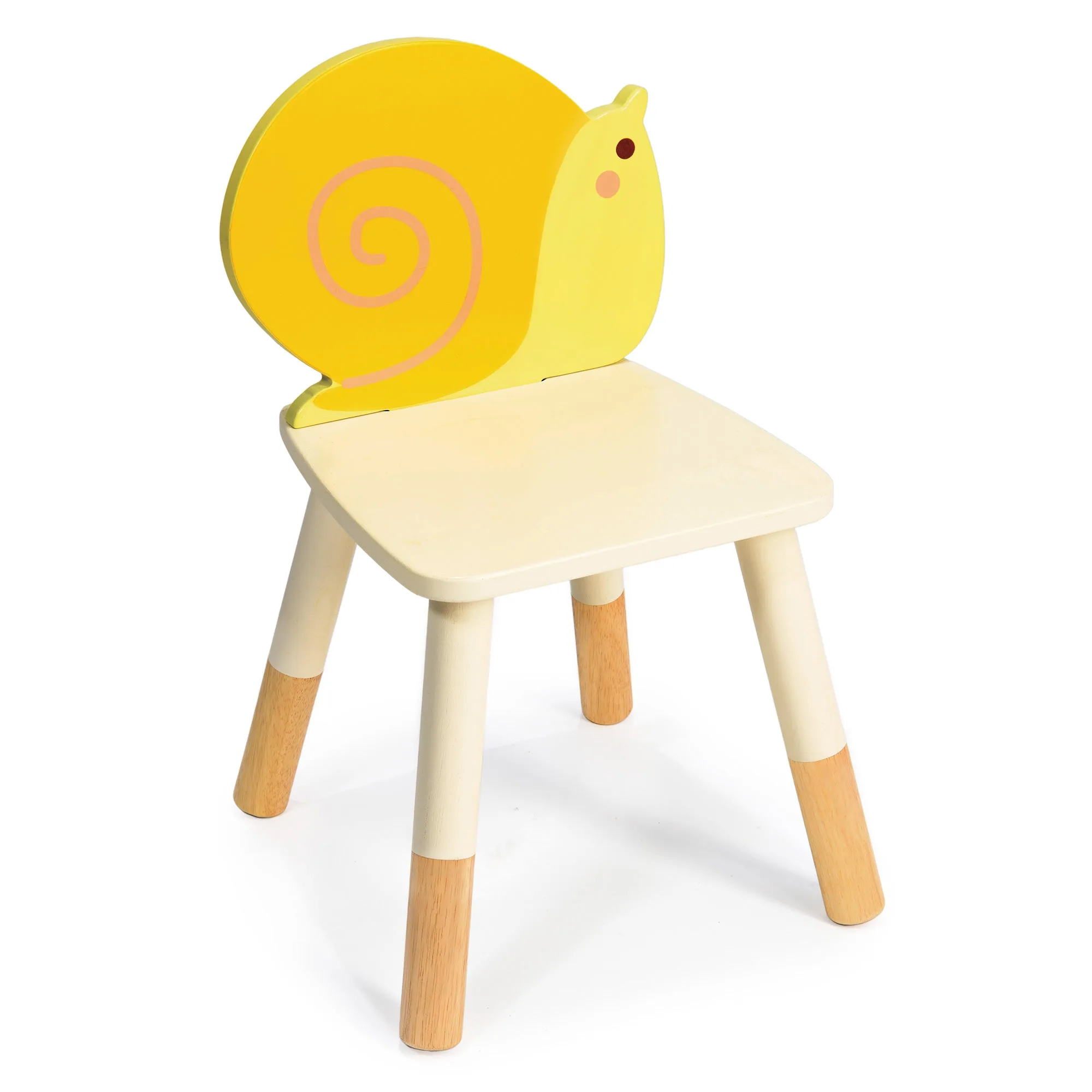 Sedia da giardino a forma di lumaca in legno: divertimento per i bambini