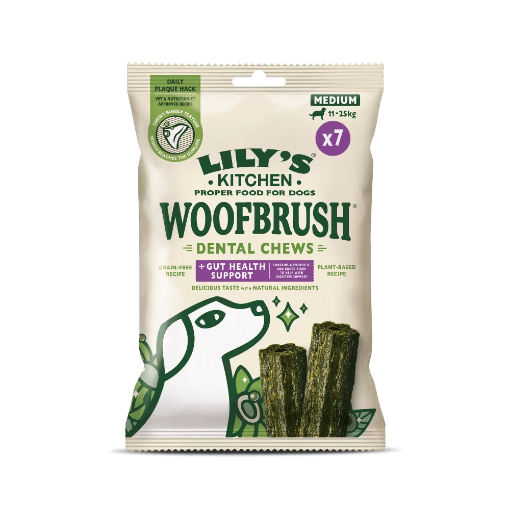Medium Woofbrush Gut Health Dental Chew Multipack (196g)