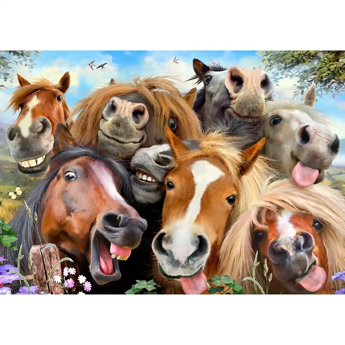 Horsing Around 500 Wooden Puzzle