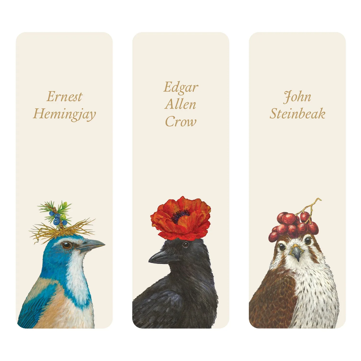 Iconic Authors Bookmarks Set of 3