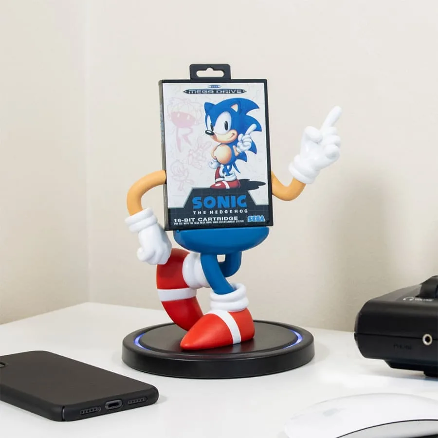 Een draadloos oplaadstation gebruiken voor Sonic-figuren