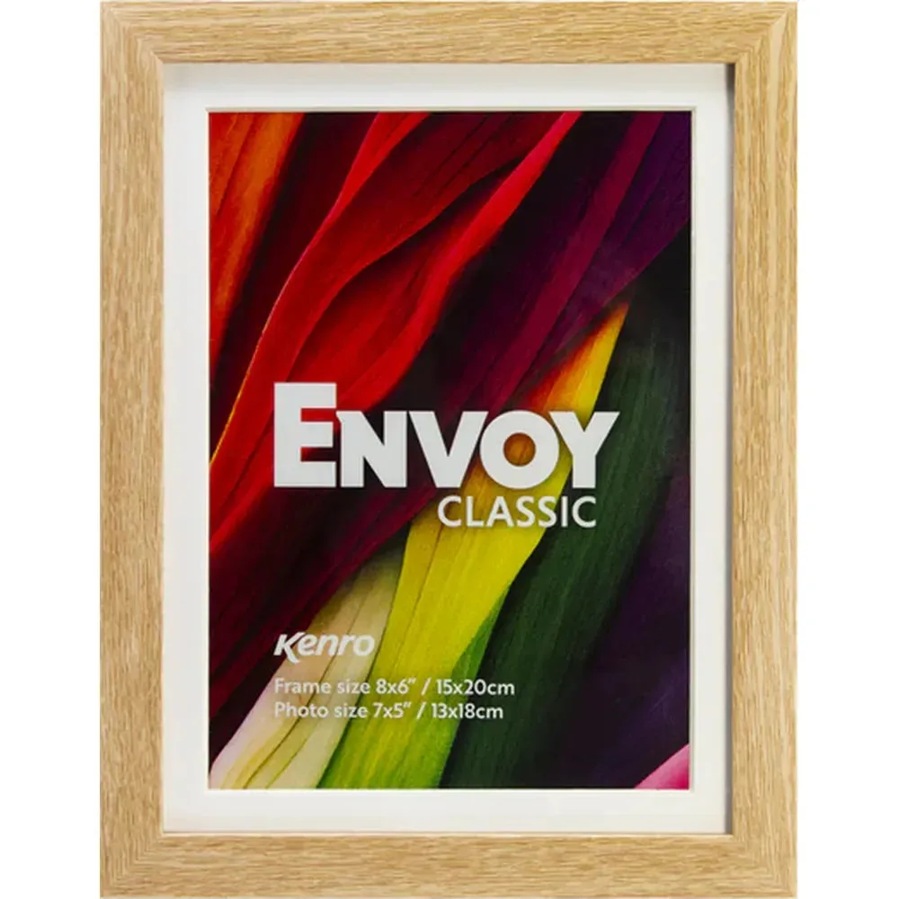 Kenro Envoy Classic Fotolijst 14x11" met 12x8" Passe-partout - Naturel