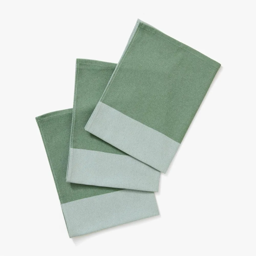 Shiso Green Chef's Towels - Set of 3